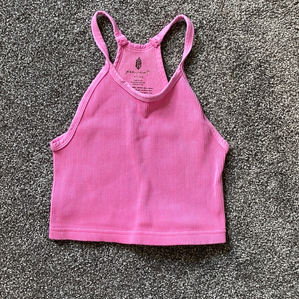 Free people happiness runs crop top